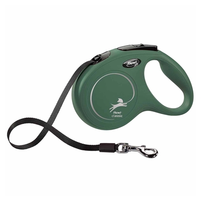 Flexi New Classic Bånd Line Olive M 5 Meter Max 25 Kg